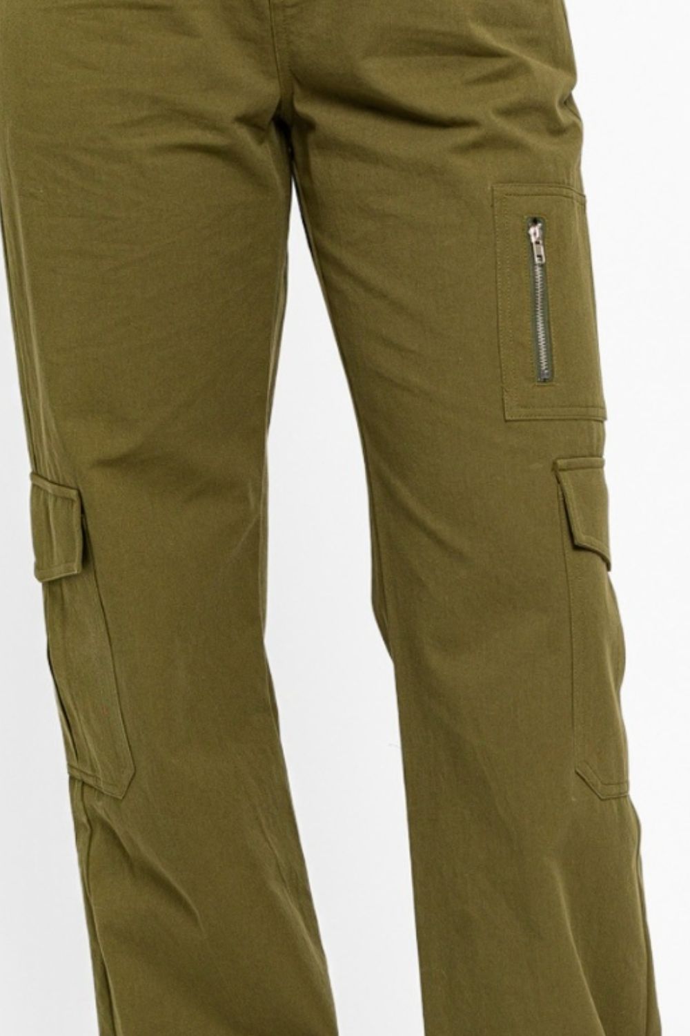 High Waisted Wide Leg Cargo Pants